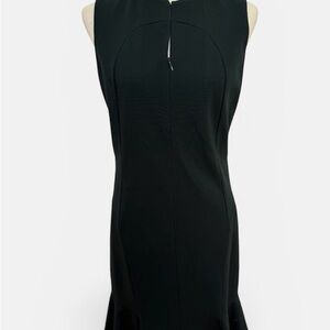 Akris Punto Black Sleeveless Midi Sheath Dress